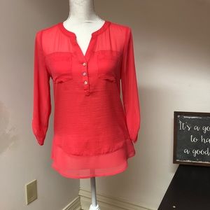 Express XS hot pink/coral top
